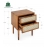 Bed Table 2-Drawer Bedside Tables Oliver Solid Wood Rattan Nightstand/Side End Table Fully Assembled Furniture Sofa Bedroom Home