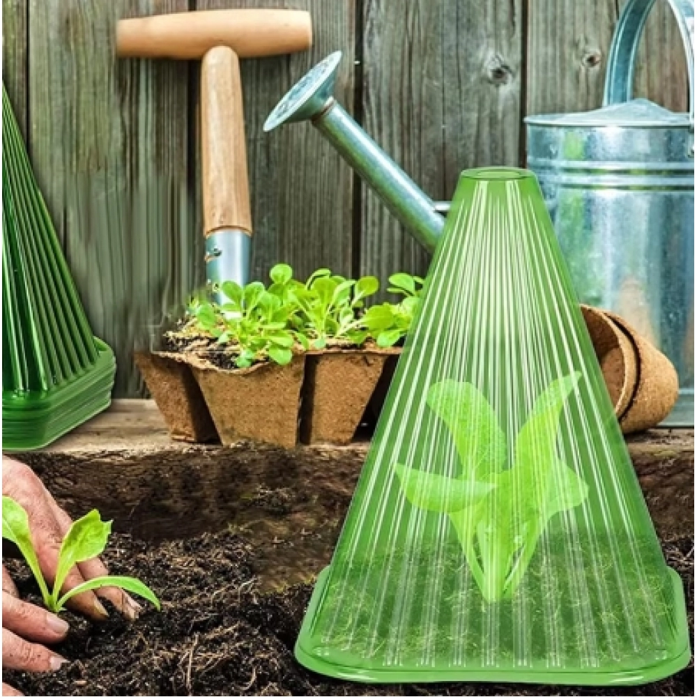 Plant Bell Cover 5Pcs Reusable Anti-frost Greenhouse Plants Light Translucent Transparent Garden Clothes Yard Supplies